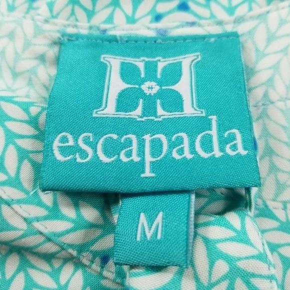 Escapada size medium geo print tie waist dress
